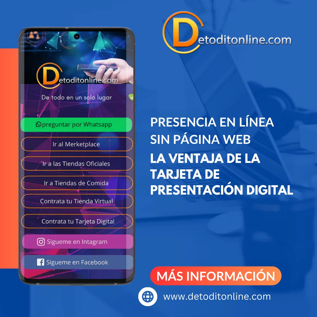 Presencia en línea sin página web: la ventaja de la Tarjeta de Presentación Digital